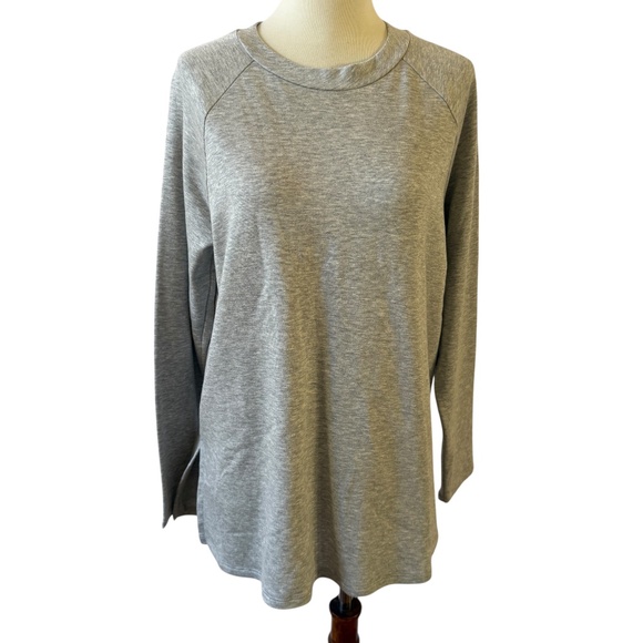 EILEEN FISHER LS TEE SHIRT ORGANIC COTTON TENCEL RAGLAN SLEEVE CREWNECK SOFT S - Picture 2 of 12